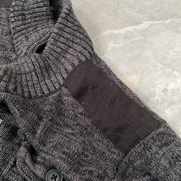 Men’s Apt. 9 Full Zipper Long Sleeve Cotton Sweater With Button Pockets Large - Picture 7 of 16